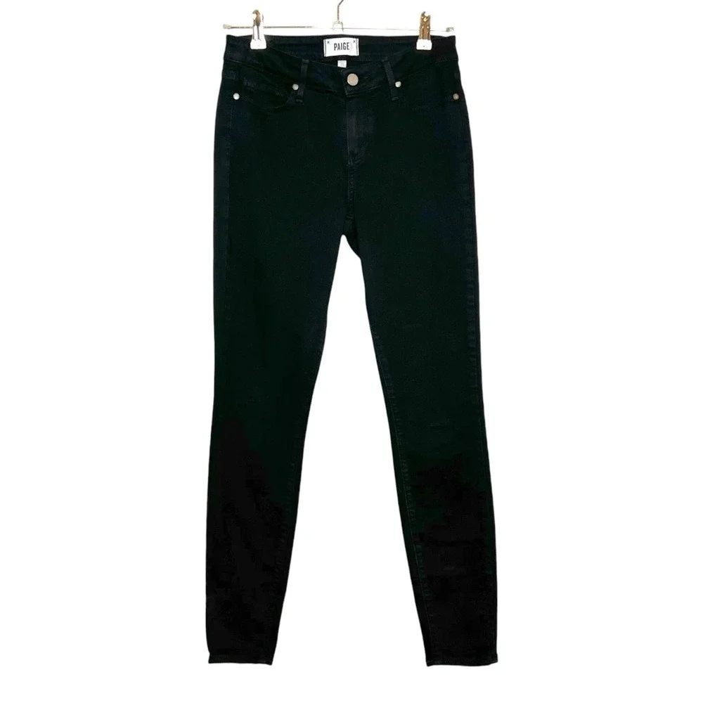 PAIGE Verdugo Ultra‎ Skinny Jeans in Black. Size 29